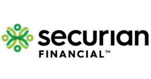 life insurance for military retirement Logo of Securian Financial featuring a stylized green and light green geometric design on the left, followed by the companys name in bold black letters, reflects trust and integrity, vital for those exploring alternatives to SBP or managing veteran retirement pay effectively.