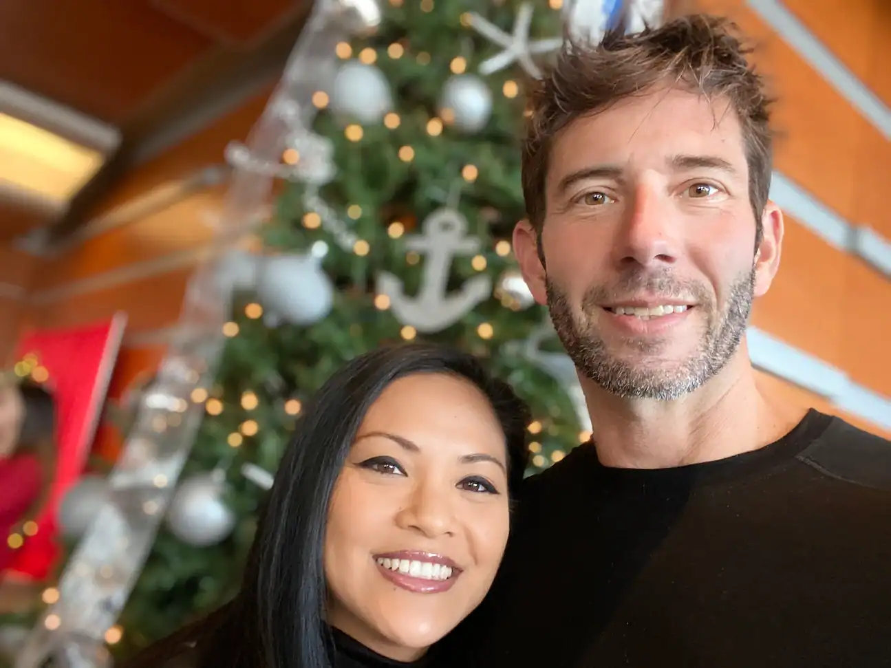 Scott and Jen Tucker at Christmas