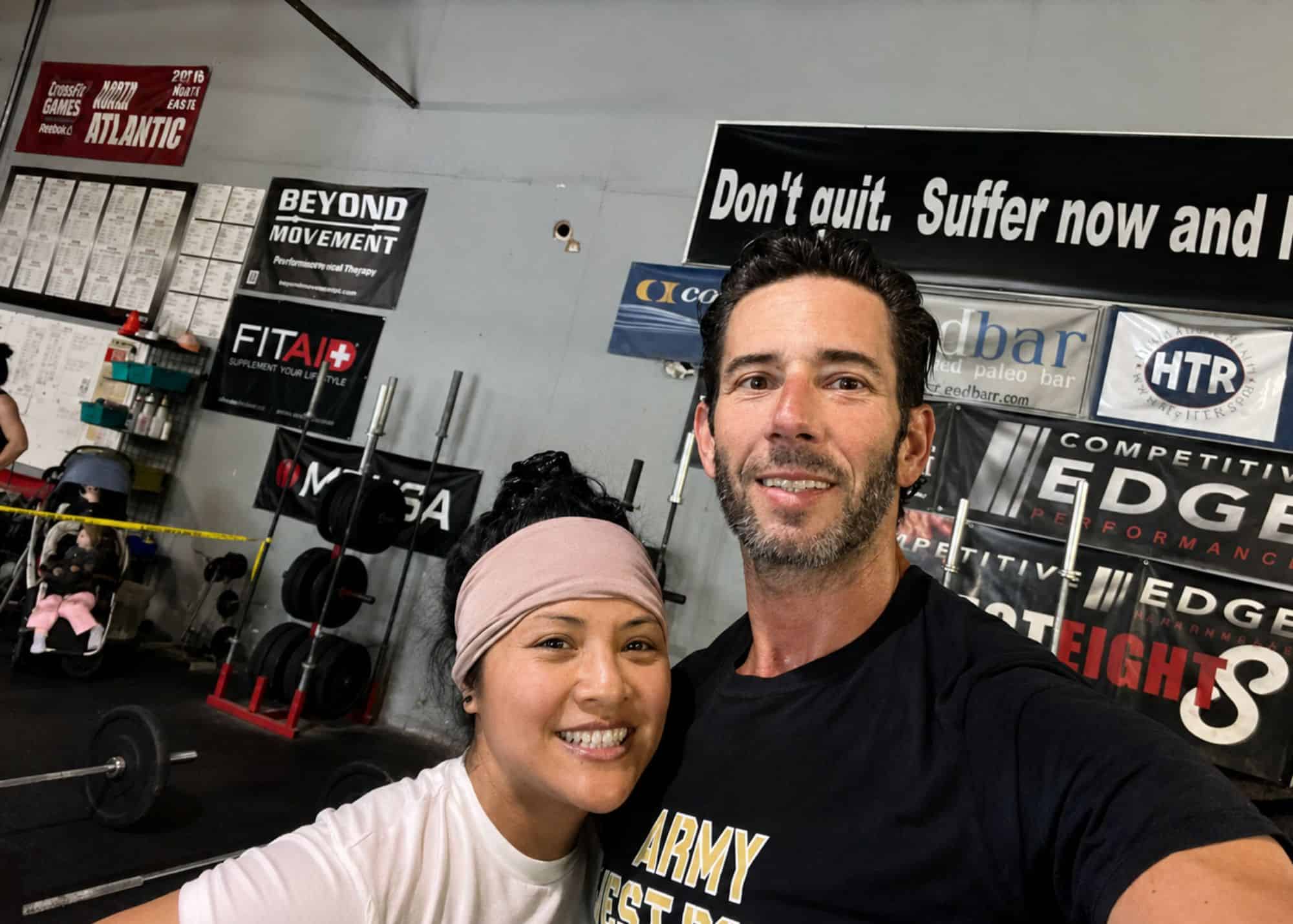 Scott and Jen Tucker training together